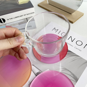 Usine <span class=keywords><strong>de</strong></span> haute qualité impression <span class=keywords><strong>de</strong></span> logo personnalisé pas cher créatif coloré luxe acrylique rond couleur sous-<span class=keywords><strong>verre</strong></span> <span class=keywords><strong>plexiglas</strong></span> sous-<span class=keywords><strong>verre</strong></span> - Product Image 4