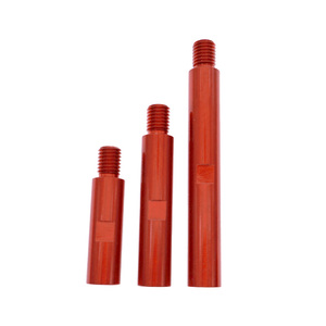 Tige d'extension en alliage d'aluminium rouge M14 de 75 mm, 100 mm, 140 mm pour polisseuse rotative et meuleuse - Product Image 1