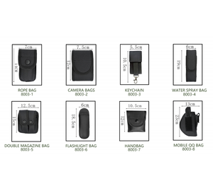 DF0414 Ten-piece Multi-functional Belt Set, Rope <b>Bag</b>, <b>Camera</b> <b>Bag</b>, Keychain, Water Spray Pouch. - Product Image 2