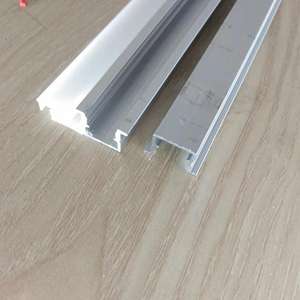 Profilé en aluminium LED noir de Style V/U/YW pour support de canal 5050 3528, couvercle laiteux sous le placard, bande linéaire de barre lumineuse - Product Image 2