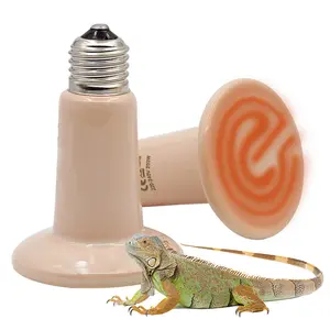 Pet Reptile Turtle Heating Ceramic Heating Lamp Far Infrared Pet Heating Lamp Brooder Bulb