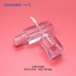 Tubo de Brillo Labial, Tubo de Brillo Labial de Cristal, Envase de Lápiz Labial, Logotipo Personalizado, Cristal, 6.5 ml, Brillo Labial Cuadrado - Product Image 5