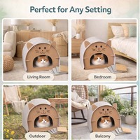 Lit pour animaux de compagnie en feutre écologique, confortable, pliable, imperméable, protecteur, pour chats, chiens, petits animaux, housse amovible, durable, pour l'intérieur