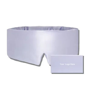 Vente en gros 22 Momme soie soins des yeux <span class=keywords><strong>masque</strong></span> de sommeil 6A haute qualité soie de mûrier grand <span class=keywords><strong>masque</strong></span> <span class=keywords><strong>pour</strong></span> les yeux avec sangle réglable Magic Tape - Product Image 2