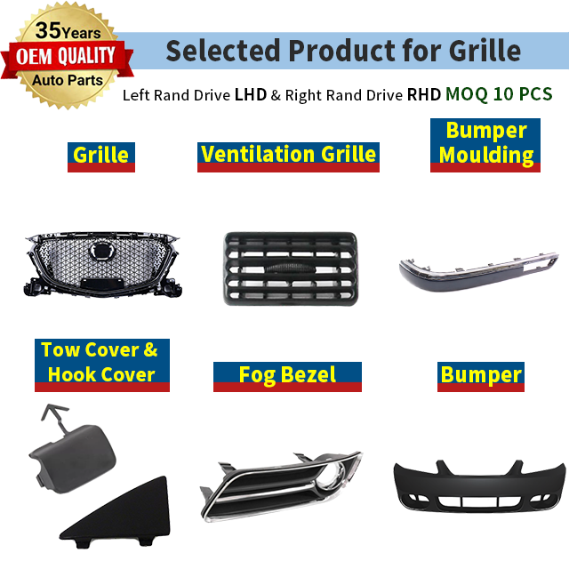 Jmen for CITROEN DS3 DS4 EVASION Grille Grill Radiator Bumper Ventilation Car Auto Body Spare Parts