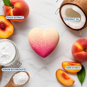 Bombas de Baño Efervescentes en Forma de Durazno Hechas a Mano al por Mayor OEM, Aroma Dulce y Jugoso, Set de Regalo de 6 Piezas para Spa Relajante, Personalización OEM ODM - Product Image 5