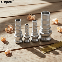AUQIVM E-Type Connecteur rapide en acier inoxydable 304 Connecteur de tube de cuir chevelu mâle basse pression avec extrémité mâle à ajustement rapide du tuyau