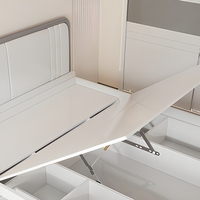 Offre Spéciale : Ensemble de Chambre Moderne pour Fille avec Lit Queen Size, Armoire Coulissante de Luxe 1,5 m et Rangement, Finition Haute Brillance