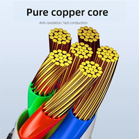Câble de données tressé écologique PD 100W 5 1 5A entièrement compatible USB Type-C de 1,2 m pour iPhone 16, montres, imprimantes, ordinateurs