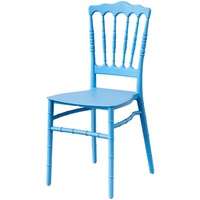 Chaises en polypropylène, chaises en plastique PP, chaises Napoléon pour mariage, banquet, chaise en plastique dorée et blanche