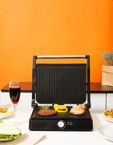 Steak Lover's Electric Indoor Contact Grill and Griddle for 4-Serving