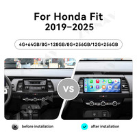 ZWNAV 15,8 pouces, CarPlay sans fil, Android Auto pour Honda Fit 2019-2025, Android 14, autoradio multimédia, lecteur DVD de voiture, écran tactile