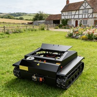 Robot tondeuse intelligent autopropulsé 4 temps de qualité industrielle, largeur de coupe de 800 mm, télécommande GPS