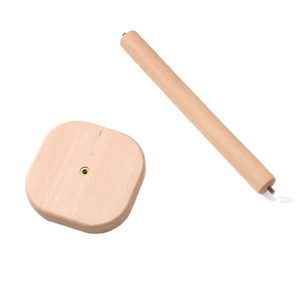 Juego de Portarrollos de Papel de Madera de Haya, Soporte Circular para Papel Higiénico, Estante de Almacenamiento para Cocina, Diseño Ecológico - Product Image 5