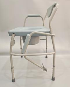 <span class=keywords><strong>Chaise</strong></span> de toilette réglable à accoudoirs abattables pour personnes obèses, capacité de charge de 295 kg, en acier robuste avec finition thermolaquée - Product Image 3