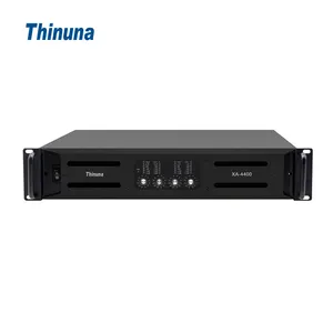 Thinuna XA-4400 Professional Audio Sound System Class AB Power Amplifier 4 Channel 400W 8 Ohms Professional Power Amplifier 2U