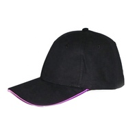 Logotipo personalizado de fábrica 6 paneles al aire libre barato iluminado LED béisbol deportes gorra sombrero para hombres