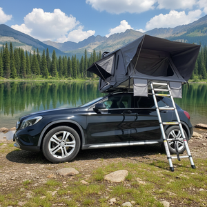 Tente de toit pour voiture SUV, entièrement automatique, toit rigide, tente extérieure de grande taille, pliable, quatre saisons, 2-4 personnes, deux chambres, coque rigide - Product Image 4