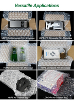 Support de rouleau de film métallique avec film à coussin d'air gonflable pour l'emballage en entrepôt