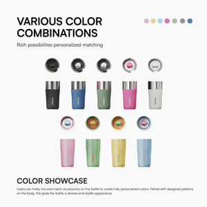 Caneca de Café ODM FDA LFGB 360-480ml em Aço Inoxidável com Vedação a Vácuo que Preserva a Temperatura da Bebida com Tampa Rotativa 2 em 1 - Product Image 2