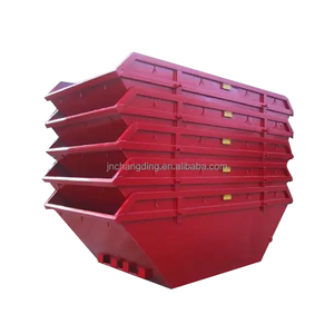 <span class=keywords><strong>Bac</strong></span> à déchets en <span class=keywords><strong>acier</strong></span> à ouverture supérieure de 4 m³, design durable avec revêtement en poudre, empilable, conteneur à déchets industriels - Product Image 2