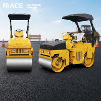 Mini-compacteur routier ACE ATX300 de 3 tonnes pour la construction de chaussées en asphalte
