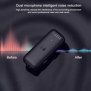 2024 VIMI nueva llegada J11 2 en 1 Dual 2,4 Ghz <span class=keywords><strong>Vlogging</strong></span> Lavalier micrófono inalámbrico con estuche de carga - Product Image 6