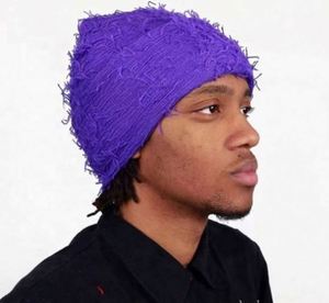 Knitted Camouflage Single Hole <b>Head</b> <b>Cover</b> Personalized Fashionable Wool Hat for Winter - Product Image 4