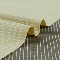 Tissu jacquard tissé 100 % polyester teint en fil, antistatique, imperméable, respirant, léger, certifié OEKO-TEX, pour vêtements d'extérieur