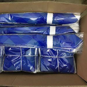 促销礼品领结礼品套装高品质定制编织丝质领带和手帕套装 - Product Image 1