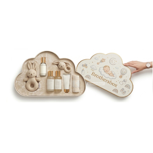 Caja de Regalo Personalizada con Forma de Nube, Juego de Embalaje de Regalo de Lujo para Recién Nacidos con Inserto - Product Image 1