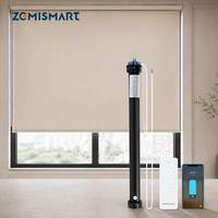 Motor Tubular Inteligente Zemismart Matter Over WiFi para Persianas Enrollables de 40mm, 50mm y 55mm, Compatible con Apple Home, Alexa y Google Home
