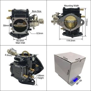 Carburador Profesional para Motor Fuera <span class=keywords><strong>de</strong></span> Borda Super Jet 700 650, BN44-40-43 PWC FX1, Carburador Marino <span class=keywords><strong>de</strong></span> Aleación <span class=keywords><strong>de</strong></span> Zinc y Aluminio, MOQ 1 Unidad - Product Image 3