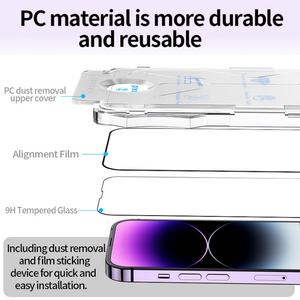 Protection d'écran en verre trempé Magic Box <span class=keywords><strong>Slik</strong></span> Print facile à installer pour iPhone 11 12 13 <span class=keywords><strong>Pro</strong></span> 14 15 <span class=keywords><strong>Pro</strong></span> Max 16 17 - Product Image 2