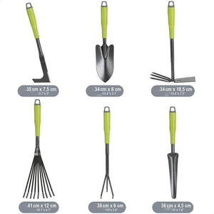 Ensemble d'outils de jardinage manuels professionnels en acier au carbone SK5 avec poignées ergonomiques pour la plantation - Product Image 4