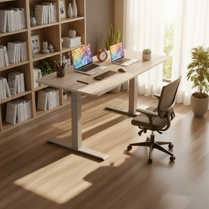 <span class=keywords><strong>Bureau</strong></span> d'ordinateur moderne en acier pour direction, réglable en hauteur, pour usage professionnel et domestique - Product Image 1