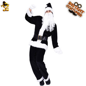 ชุดแฟนซีซา<span class=keywords><strong>น</strong></span><span class=keywords><strong>ต้า</strong></span>คลอสสีดำสำหรับผู้ชาย ชุดคอสเพลย์ปาร์ตี้คริสต์มาส ฮาโลวี<span class=keywords><strong>น</strong></span> สำหรับผู้ใหญ่ - Product Image 2