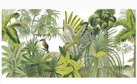 Papier peint 3D forêt tropicale, feuilles, décoration murale pour la maison, papier peint mural pour salon