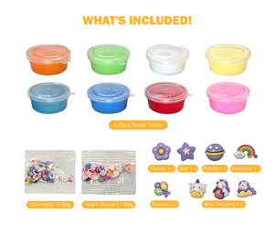 Wholesale Super Soft and Non-Sticky <strong>Slime</strong> Toy Cake <strong>Butter</strong> <strong>Slime</strong> <strong>Kits</strong> for Girls and Boys Party Favors - Product Image 4