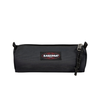 EASTPAK BENCHMARK ÉTUI À CRAYONS SIMPLE 20.5X6X7.5CM NOIR EN TISSU AVEC FERMOIR À GLISSER Impression par laminage ITALIE pour ÉCOLE BUREAU