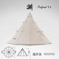 Naturehike 9.6 extérieur luxe Safari Glamping famille tente imperméable coton toile cloche tente pyramide tente