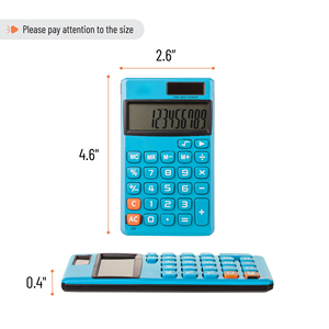 Calculadora Solar Electrónica de Bolsillo LCD con Función de Calendario, Diseño Chino Colorido, de Plástico, para Uso Escolar, con Batería - Product Image 2