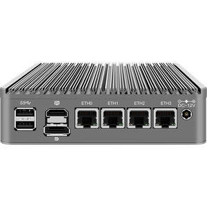CWWK 12ª generación Mini PC Firewall Router Intel <span class=keywords><strong>I3</strong></span> N305 N100 4x DDR4 RAM 2,5G Proxmox Host Fanless Industrial <span class=keywords><strong>Computer</strong></span> EE. UU./UE - Product Image 2