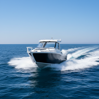 Bateau de cabine en alliage certifié CE/ISO de 6,25 m - 150 CV, intérieur personnalisé avec lit, idéal pour la pêche et les loisirs