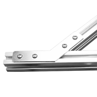 Conector de Esquina de Perfil de Aluminio Personalizado de 45/135 Grados, Placa de Refuerzo de Superficie, Ángulo Lateral para 30 40