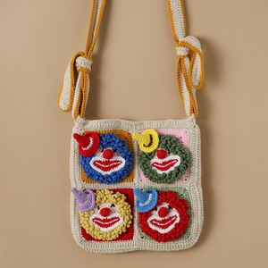 Wholesale EFANBEANIE Hand-woven <b>Wool</b>/Silk Cute Flower Ruffle Cartoon Bags 350grams China for Holidays - Product Image 2