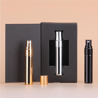 Flacons de parfum miniatures élégants de 5 ml, rechargeables, avec vaporisateur, en verre, emballage de luxe portable, impression UV