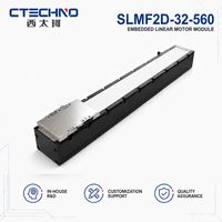 Módulo de Motor Lineal Integrado CTECHNO SLMF2D-32-560, Empuje Máximo de 270 N, Eje Único, Carrera de 560 mm, para Ensamblaje de Celdas de Batería