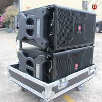 Système de sonorisation Line Array actif T.I Pro Audio 10 pouces avec haut-parleur en bois pour scène et système de sonorisation pour église