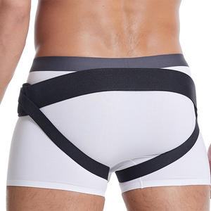 เข็มขัดทางการแพทย์ของผู้ชายสีดำเข็มขัดซ่อมแซมไส้เลื่อนออกแบบตาข่ายสำหรับการป้องกัน - Product Image 1